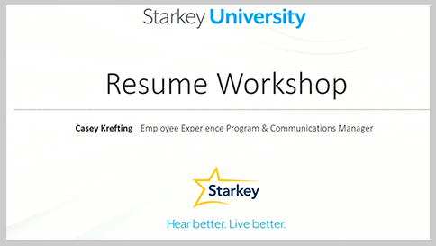 Resume Building Workshop Video Thumbnail