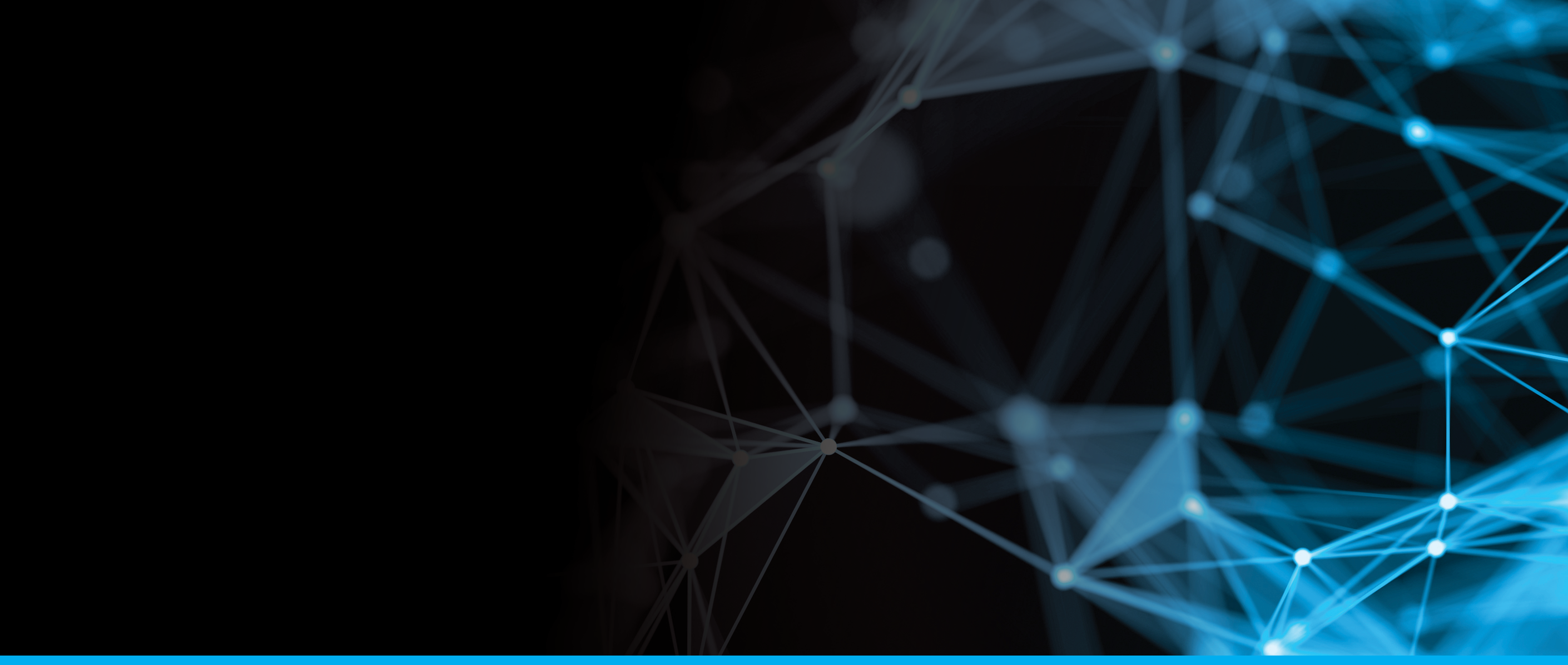 Black background with blue highlights