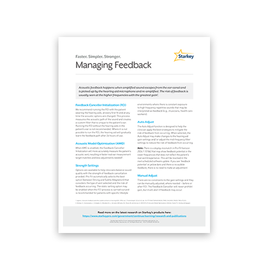 Managing feedback